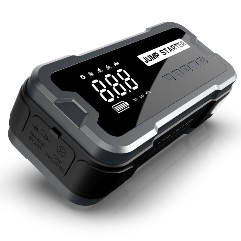 Starthilfe-Powerbank tragbares Ladegerät mit Notbeleuchtung 12V-Starthilfe für 4.0l Benzin 2.5l Dieselmotoren 150 PSI