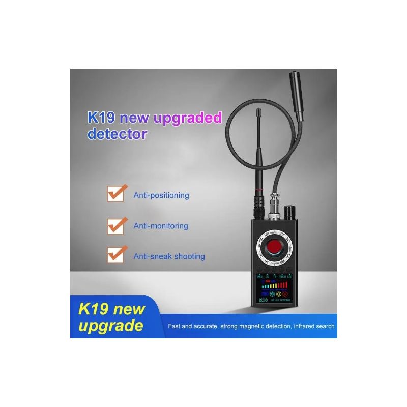 K19 Drahtloser HF-Signaldetektor GPS-Tracker mit Privatsphärenschutz Infrarot-Scan kompakt LCD-Anzeige