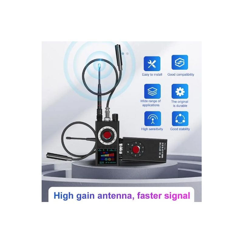 K19 Drahtloser HF-Signaldetektor GPS-Tracker mit Privatsphärenschutz Infrarot-Scan kompakt LCD-Anzeige