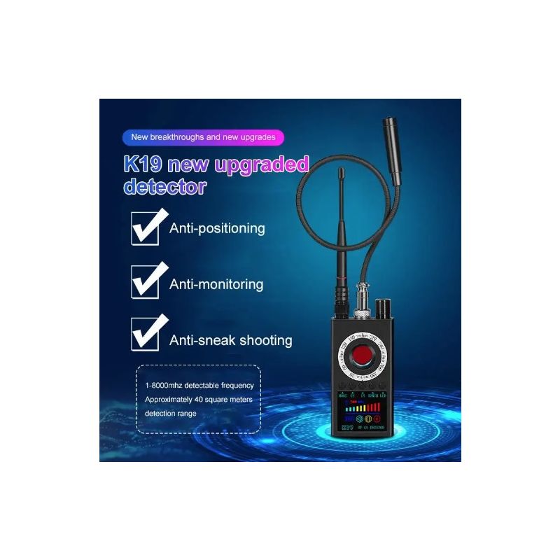 K19 Drahtloser HF-Signaldetektor GPS-Tracker mit Privatsphärenschutz Infrarot-Scan kompakt LCD-Anzeige