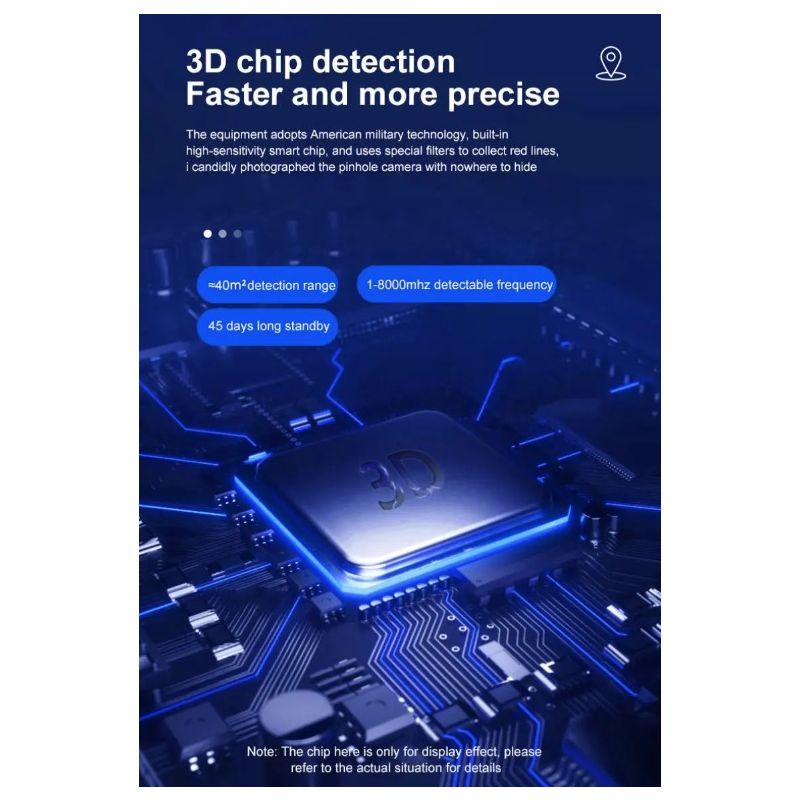K19 Drahtloser HF-Signaldetektor GPS-Tracker mit Privatsphärenschutz Infrarot-Scan kompakt LCD-Anzeige