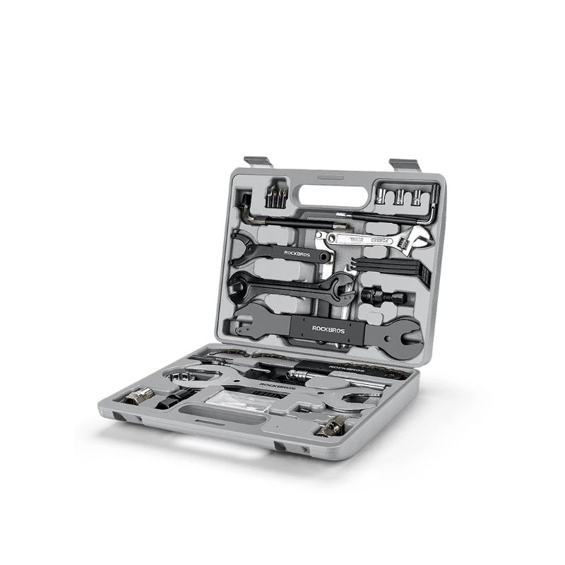 ROCKBROS Fahrrad-Reparaturwerkzeug-Set Multifunktionales Reparaturset aus langlebigem Kohlenstoffstahl