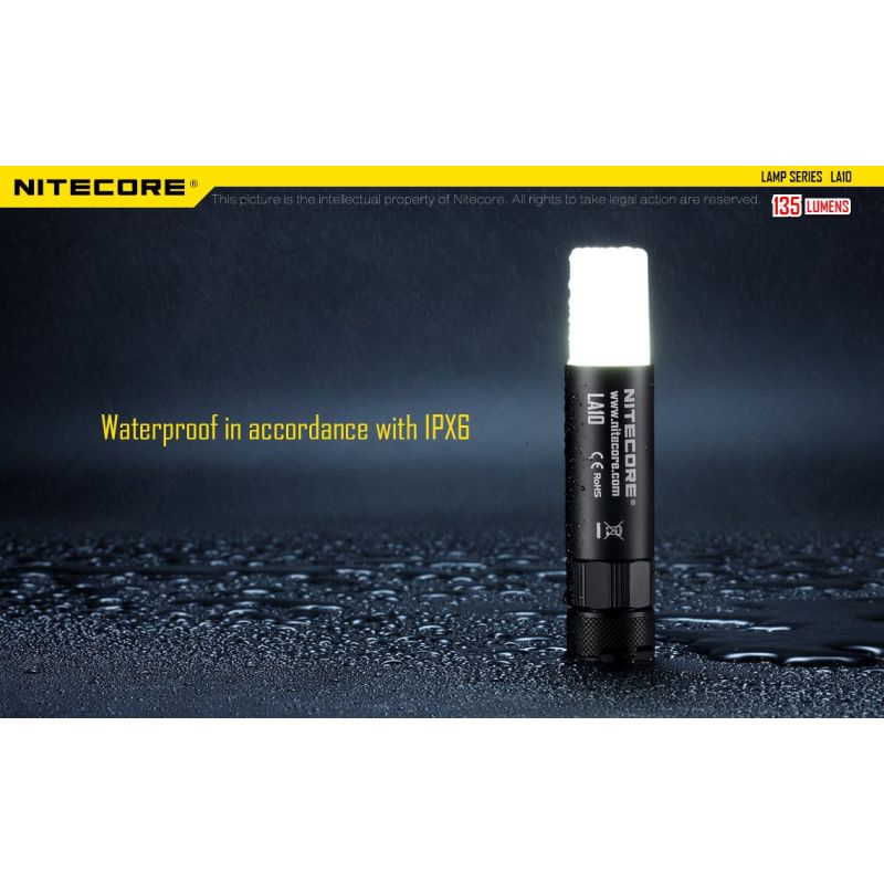 Nitecore LA10 Mini EDC Taschenlampe 135 Lumen kompakte Outdoor AA Batterie Lampe mit Drehmechanismus