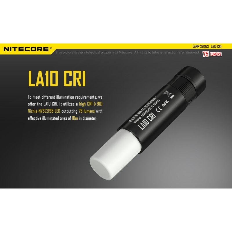 Nitecore LA10 Mini EDC Taschenlampe 135 Lumen kompakte Outdoor AA Batterie Lampe mit Drehmechanismus