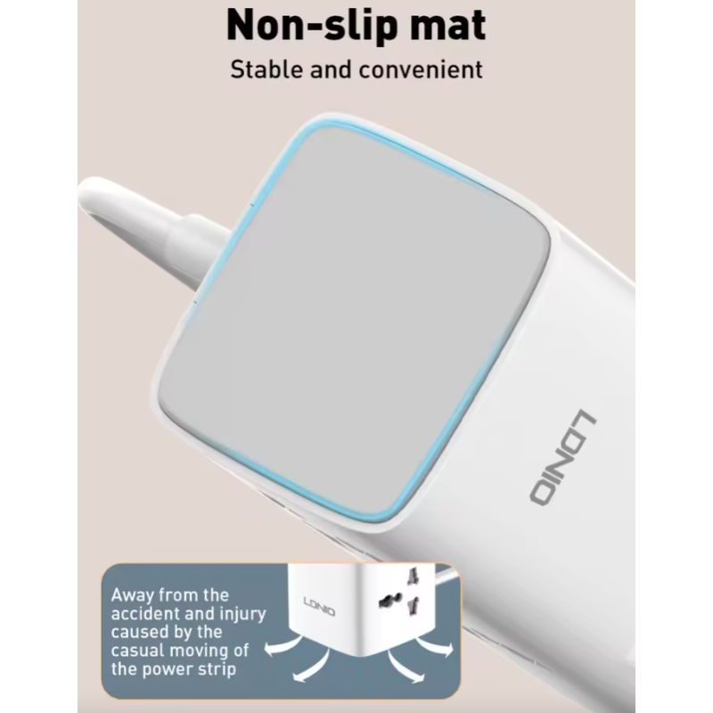 LDNIO 70W Steckdosenleiste | Multi Ladestation mit Überspannungsschutz & Leitungsfilter | USB-C USB-A