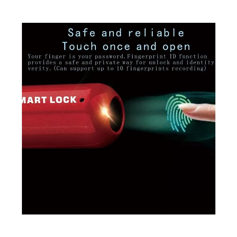 Mini-Fingerabdruck-Vorhängeschloss USB-schlüsselloses Schloss mit schnellem schlüssellosem Zugang für Reisesicherheit