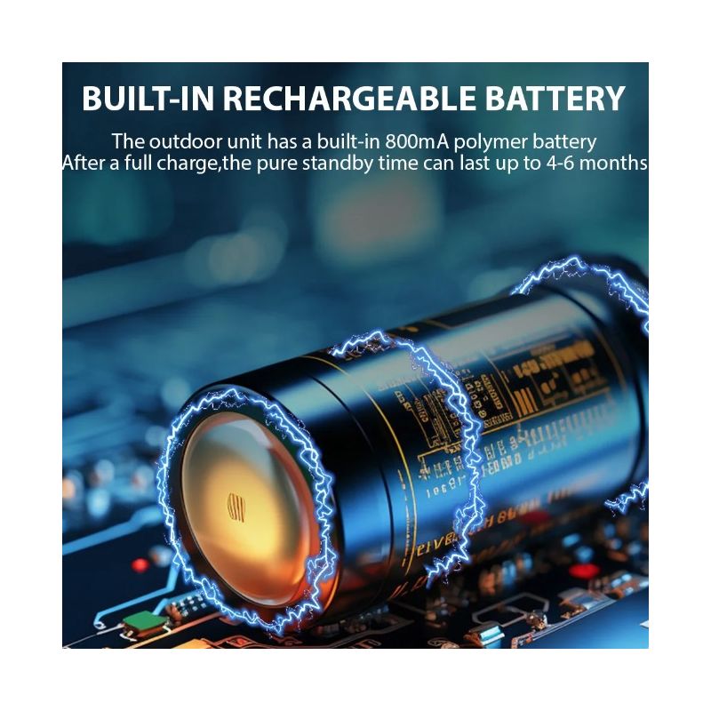 M12 Kabellose Video-Türklingel mit 4,3-Zoll-IPS-Bildschirm Drahtlose Installation für Haussicherheit ohne WIFI