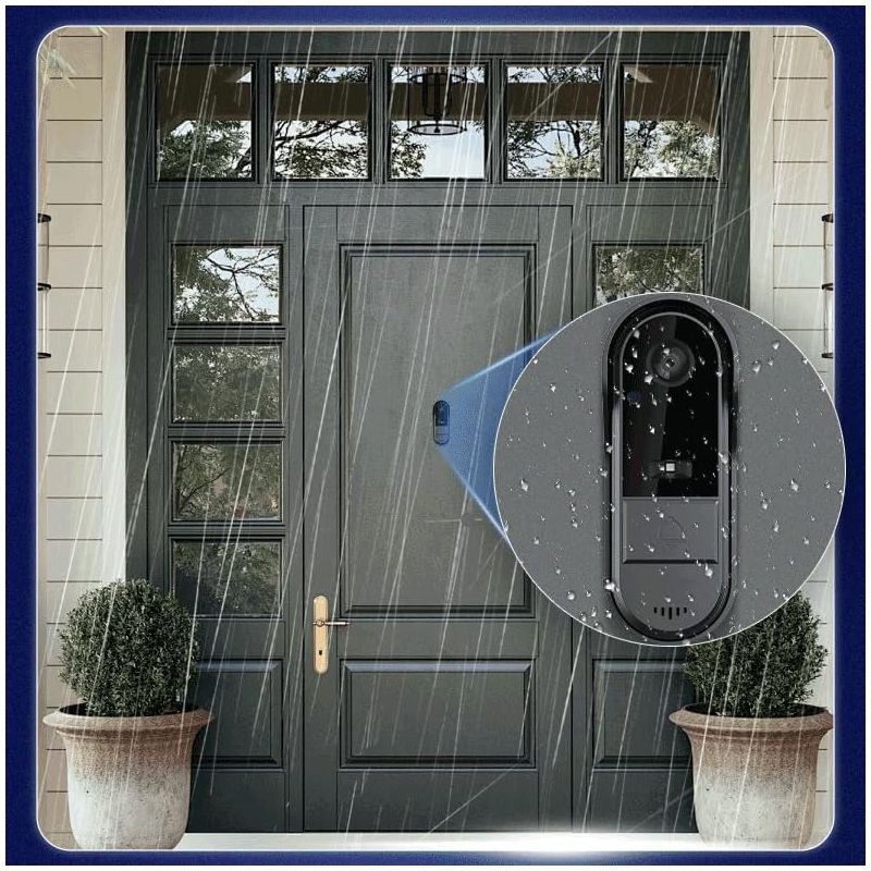 Kabellose Türklingelkamera mit Monitorbildschirm für verbesserte Haussicherheit Zwei-Wege-Audio Nachtsicht