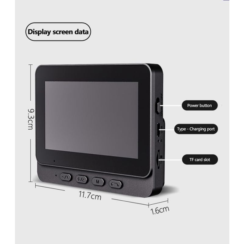 Kabellose Türklingelkamera mit Monitorbildschirm für verbesserte Haussicherheit Zwei-Wege-Audio Nachtsicht