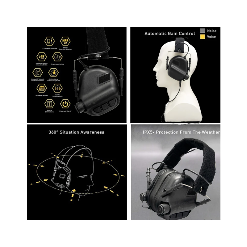 EARMOR M31 MOD4 Elektronische Gehörschützer für Outdoor Jagd Schießstand Hörsicherheit Schallverstärkung