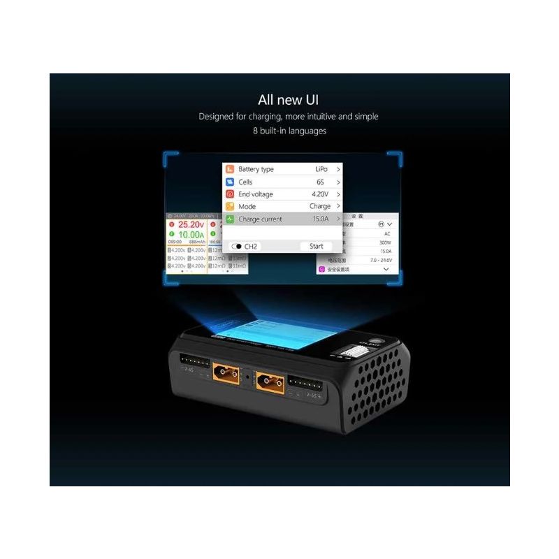 ToolkitRC M6D 500W 15A Zweikanal MINI Smart Ladegerät Entlader für LiPo LiHV LiFe NiMh Akkus RC Vielseitigkeit