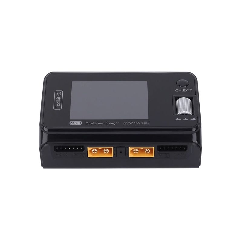 ToolkitRC M6D 500W 15A Zweikanal MINI Smart Ladegerät Entlader für LiPo LiHV LiFe NiMh Akkus RC Vielseitigkeit