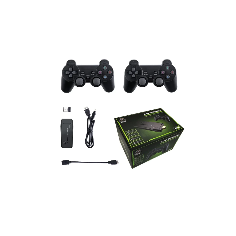 M8 Videospielkonsole mit 2.4G Wireless Controller 4K Retro Spiele und umfangreiche Spielebibliothek 10000 Spiele