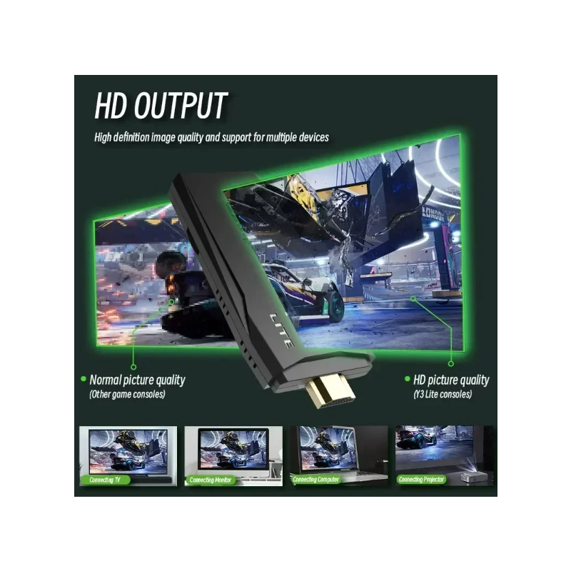 M8 Videospielkonsole mit 2.4G Wireless Controller 4K Retro Spiele und umfangreiche Spielebibliothek 10000 Spiele