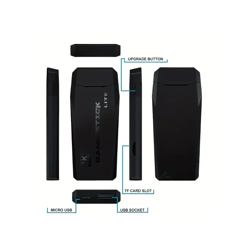 M8 Videospielkonsole mit 2.4G Wireless Controller 4K Retro Spiele und umfangreiche Spielebibliothek 10000 Spiele