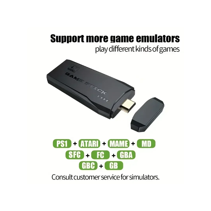 M8 Videospielkonsole mit 2.4G Wireless Controller 4K Retro Spiele und umfangreiche Spielebibliothek 10000 Spiele