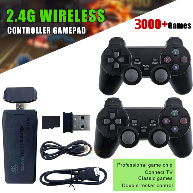Videospielkonsole 2.4G Doppel Wireless-Controller 10000 Spiele 4K Retro-Gaming PS1 GBA Weihnachtsgeschenk