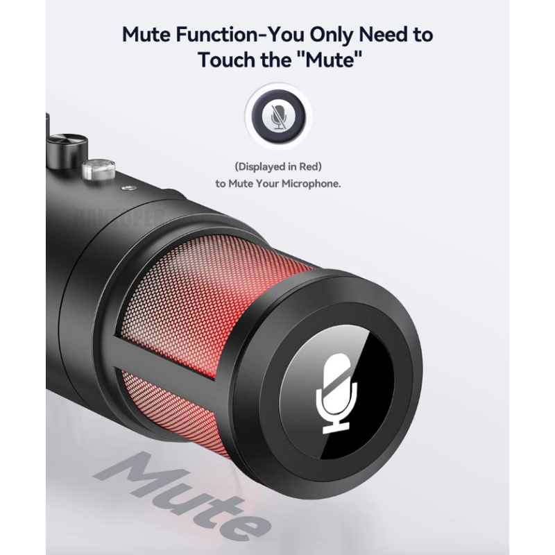 MU900PRO RGB USB-Mikrofon für Content-Creators Professionelle Kondensatormikrofone mit dynamischer RGB-Beleuchtung