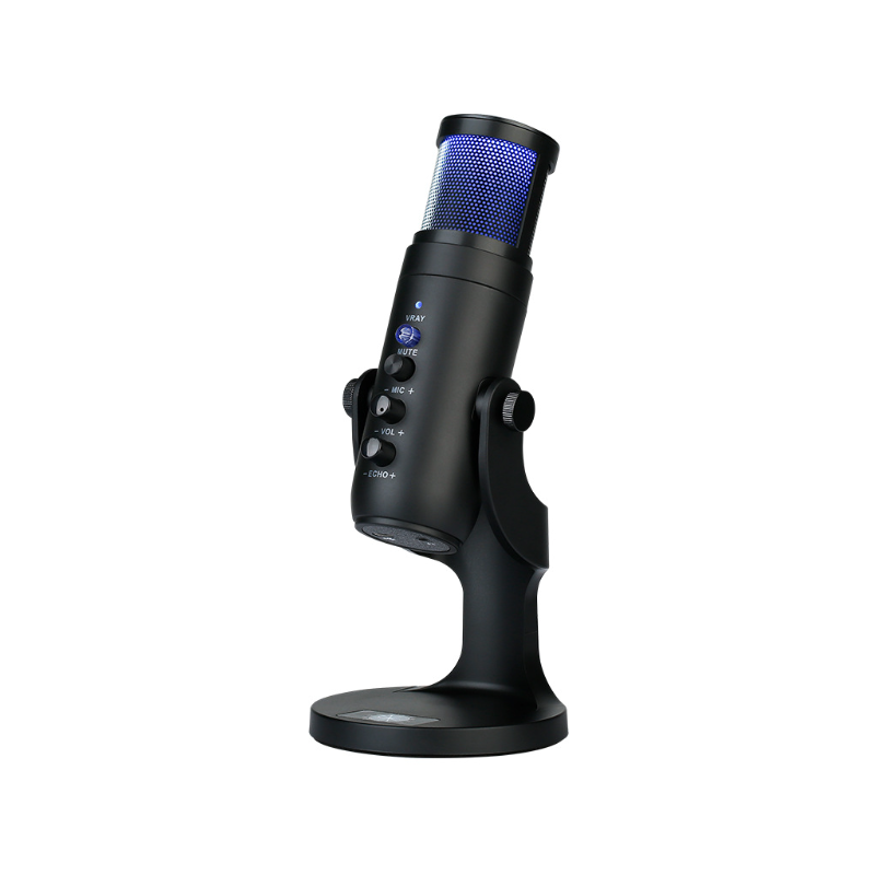 MU900PRO RGB USB-Mikrofon für Content-Creators Professionelle Kondensatormikrofone mit dynamischer RGB-Beleuchtung