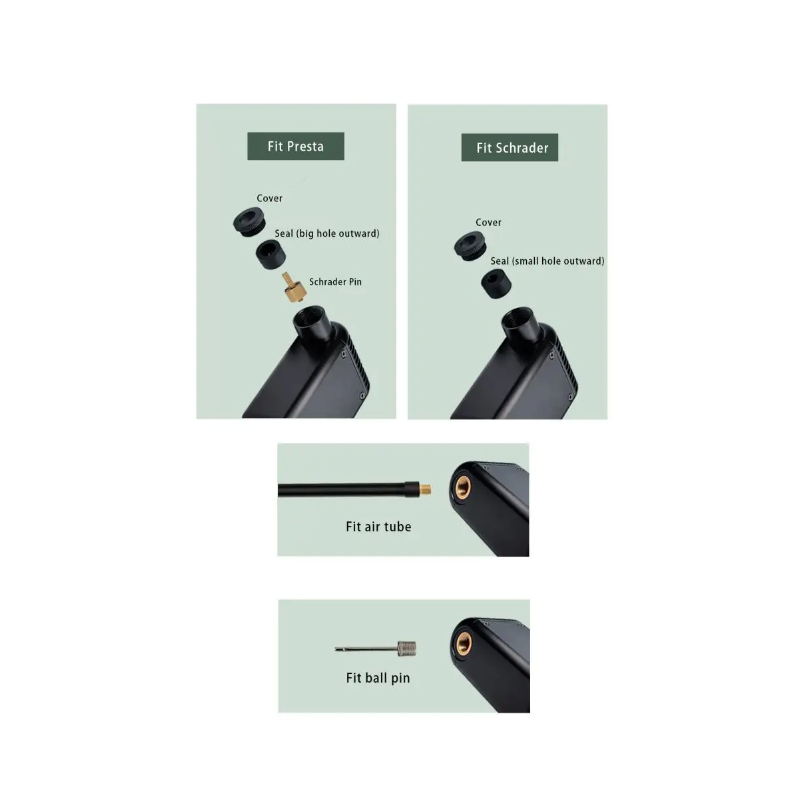 A2 Mini Elektrische Luftpumpe Tragbare Fahrradpumpe Outdoor Zubehör Kabelloses Design Presta Schrader Ventil
