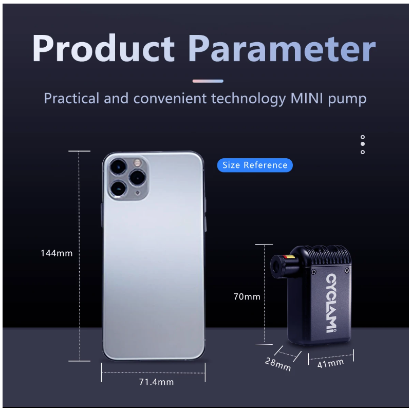 A2 Mini Elektrische Luftpumpe Tragbare Fahrradpumpe Outdoor Zubehör Kabelloses Design Presta Schrader Ventil