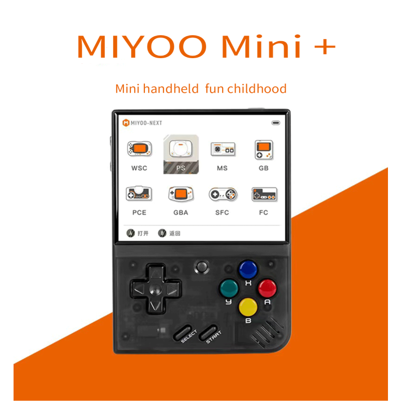 MIYOO Mini Plus Tragbare Retro-Handheld-Konsole mit 3.5 Zoll IPS Display für nostalgisches Gaming unterwegs