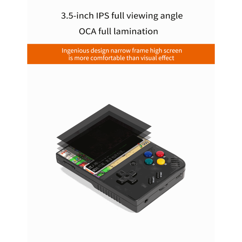 MIYOO Mini Plus Tragbare Retro-Handheld-Konsole mit 3.5 Zoll IPS Display für nostalgisches Gaming unterwegs