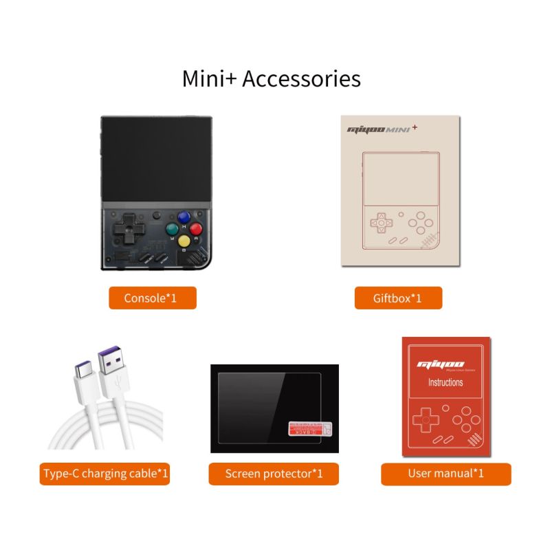 MIYOO Mini Plus Tragbare Retro-Handheld-Konsole mit 3.5 Zoll IPS Display für nostalgisches Gaming unterwegs