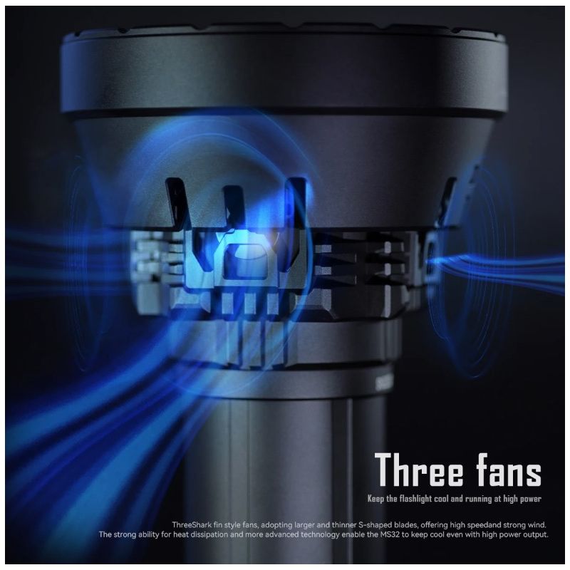 IMALENT MS32 200000 Lumen LED Taschenlampe Hochleistungstaschenlampe für Abenteuerbeleuchtung und Nachtschichtarbeit