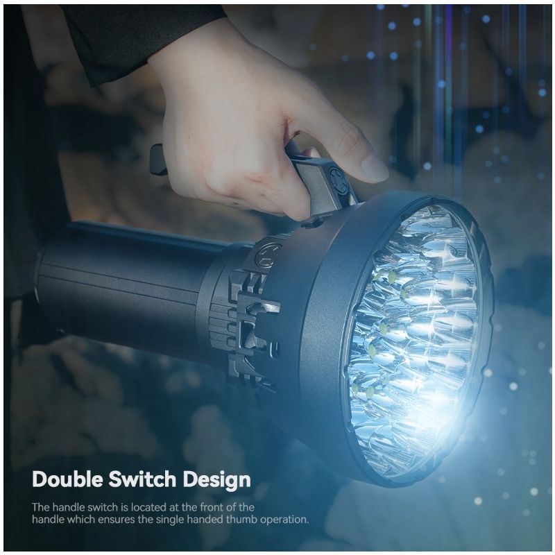 IMALENT MS32 200000 Lumen LED Taschenlampe Hochleistungstaschenlampe für Abenteuerbeleuchtung und Nachtschichtarbeit
