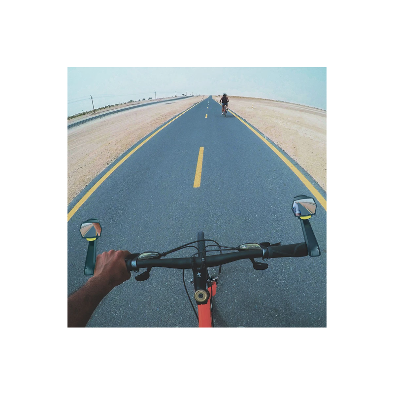 CarryBright CB800 Rückspiegel-Scheinwerfer innovatives Fahrradlicht aus Aluminiumlegierung für Fahrradsicherheit