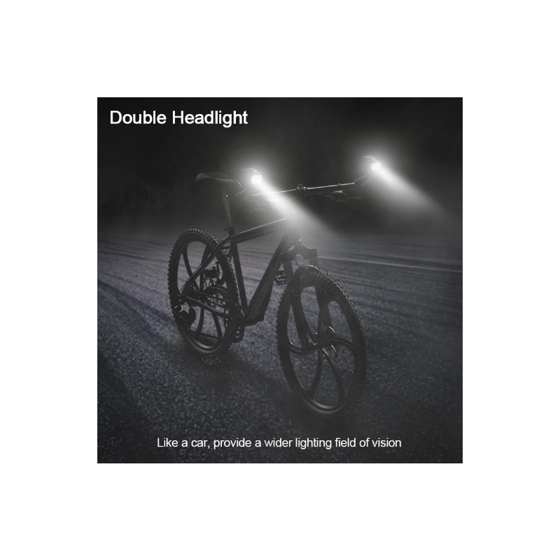 CarryBright CB800 Rückspiegel-Scheinwerfer innovatives Fahrradlicht aus Aluminiumlegierung für Fahrradsicherheit