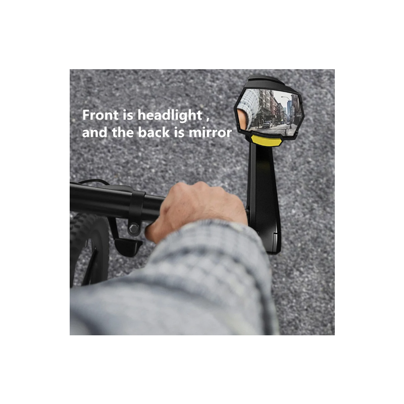 CarryBright CB800 Rückspiegel-Scheinwerfer innovatives Fahrradlicht aus Aluminiumlegierung für Fahrradsicherheit