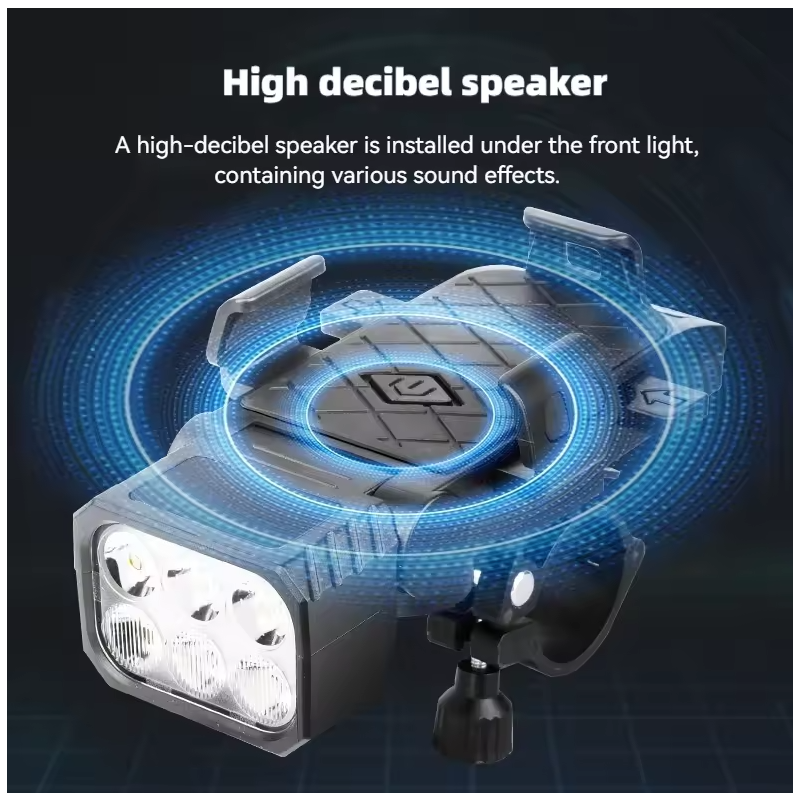 Dein smartes 3-in-1 Fahrrad Frontlicht: Handyhalterung, Hupe & Lampe für mehr Sicherheit