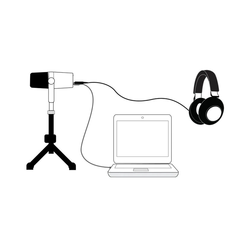 MV7 Professionelles Dynamisches Podcast Mikrofon für Aufnahme Gaming Live-Streaming und Vielseitige Konnektivität