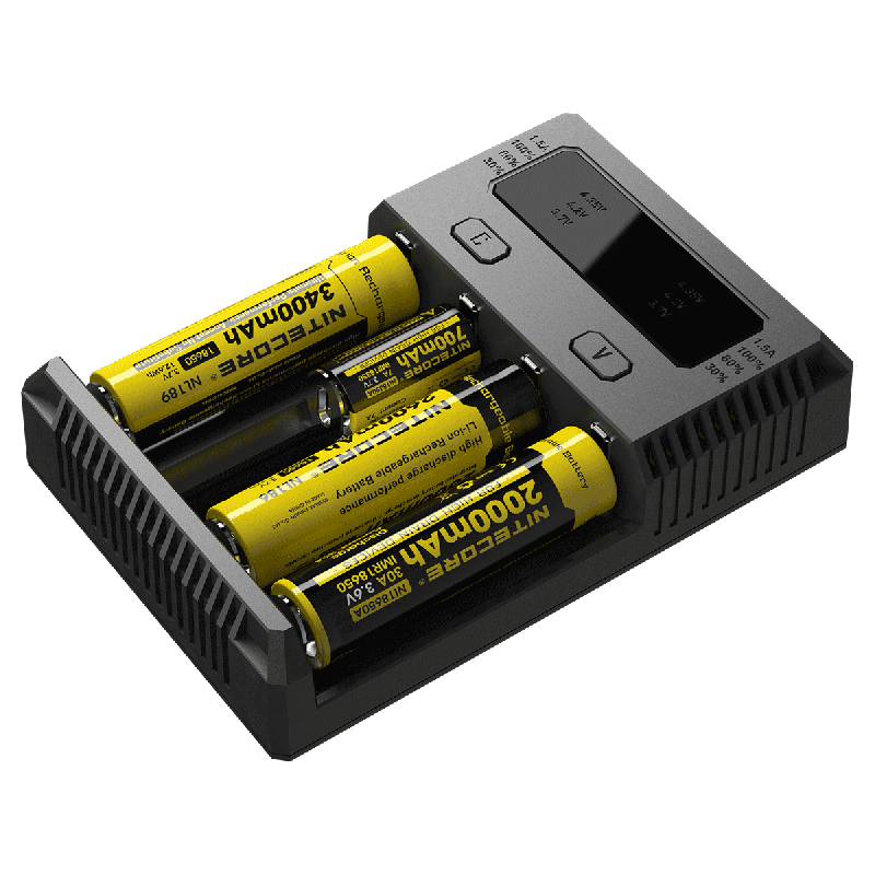 Nitecore NEW I4 Li-Ion Ladegerät intelligentes Laden für Lithium-Ionen und NiMH robuste Batteriepflege