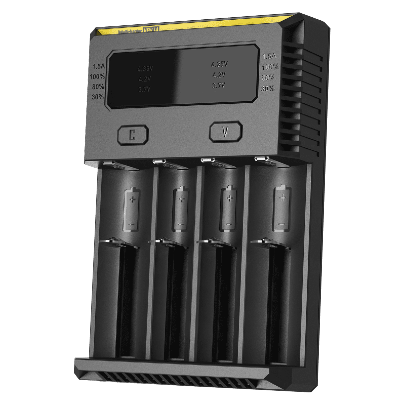 Nitecore NEW I4 Li-Ion Ladegerät intelligentes Laden für Lithium-Ionen und NiMH robuste Batteriepflege