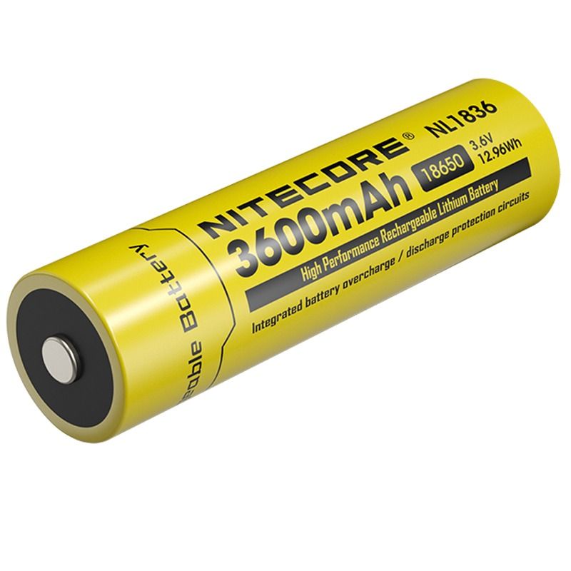 Nitecore NL1836 18650 Li-ion Akku 3600mAh – Ideal für Taschenlampen & Stirnlampen, wiederaufladbar