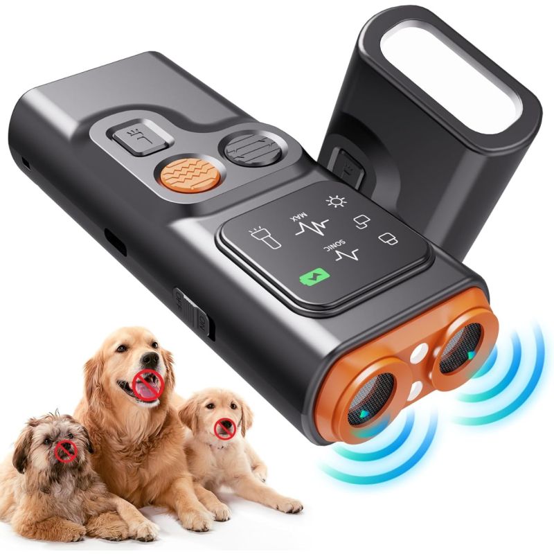 Antibellgerät mit HD-Display & LED-Taschenlampe – Hundetraining für ruhige Hunde