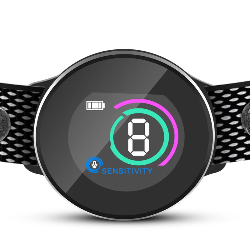 Farbbildschirm-Stopper-Trainer für Hunde Intelligentes Verhaltensmanagement Heimtierbedarf Effiziente Bellsteuerung