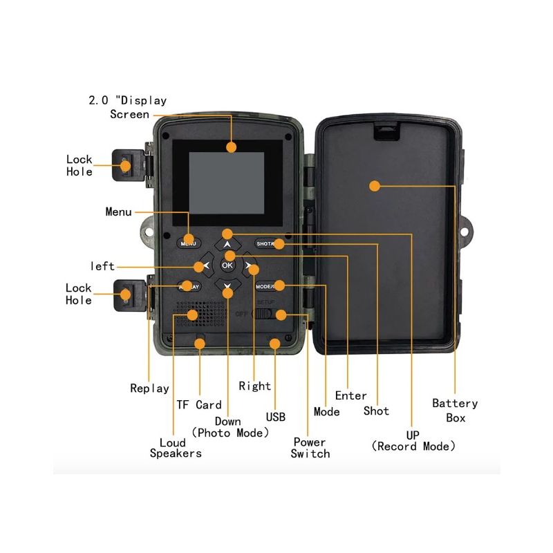 PR700 Infrarot Wildkamera schnelle Auslösezeit Infrarot-Nachtsicht für Sicherheitsüberwachung und Naturbeobachtung