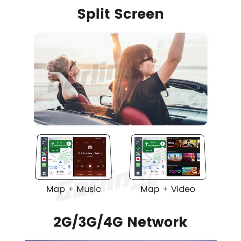 CarlinKit CarPlay Ai Box QCM6125 Android 12 8G RAM 128G Speicher Kabellose Konnektivität Intelligentes Fahrzubehör