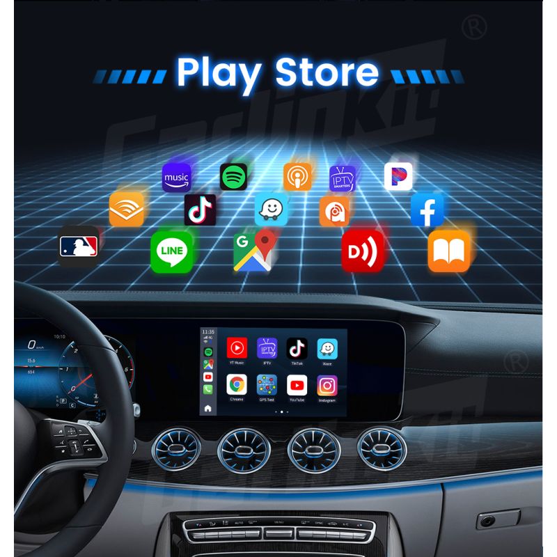 CarlinKit CarPlay Ai Box QCM6125 Android 12 8G RAM 128G Speicher Kabellose Konnektivität Intelligentes Fahrzubehör