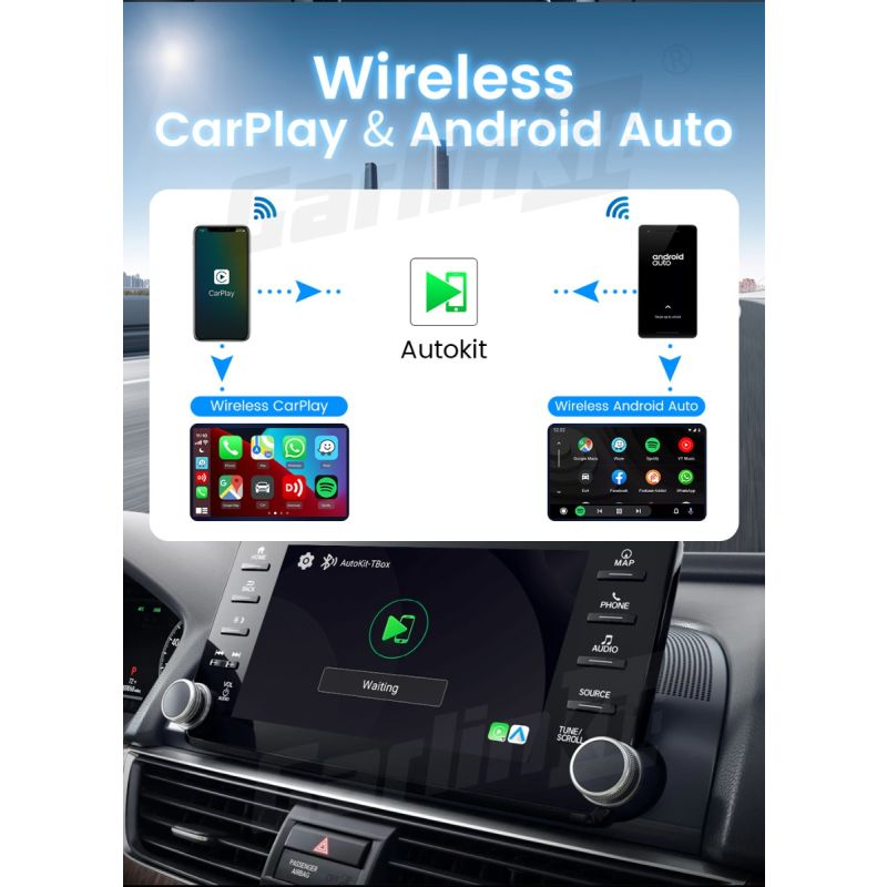 CarlinKit CarPlay Ai Box QCM6125 Android 12 8G RAM 128G Speicher Kabellose Konnektivität Intelligentes Fahrzubehör