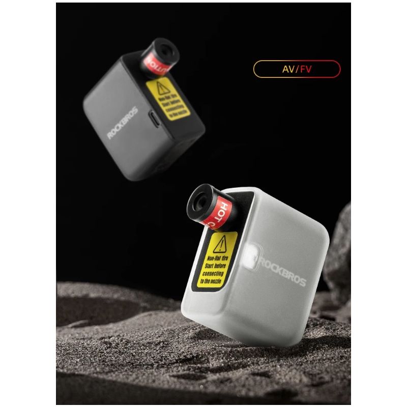 ROCKBROS tragbare Fahrradpumpe Mini-Elektro-Luftpumpe 100PSI für Auto Motorrad Fahrrad langlebig leicht