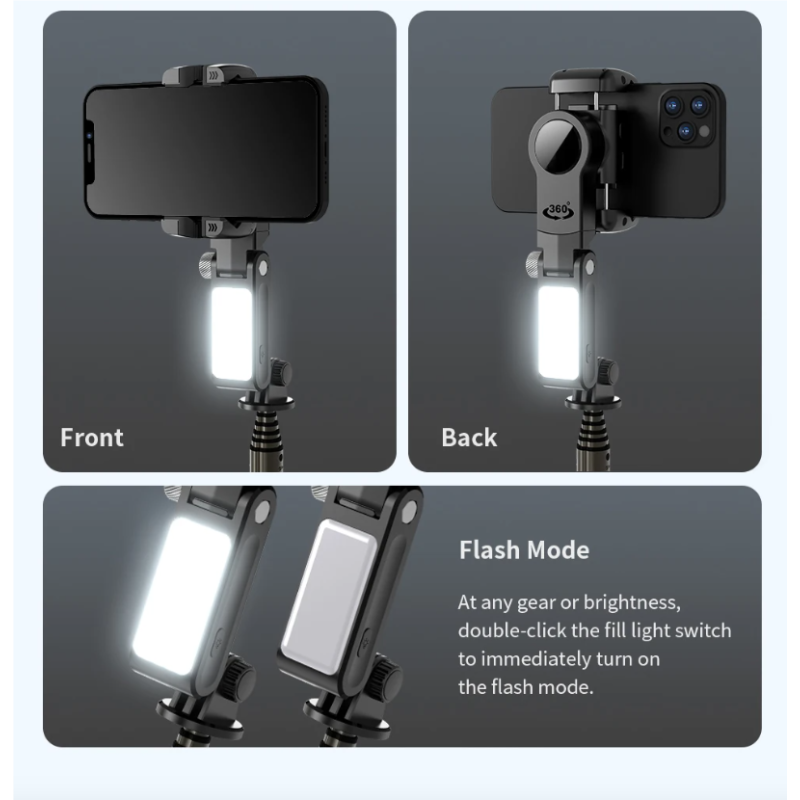 Q18 Selfie Stick mit 360 Grad Drehung Gimbal Stabilisator Intelligentes Tracking Fotografie Zubehör