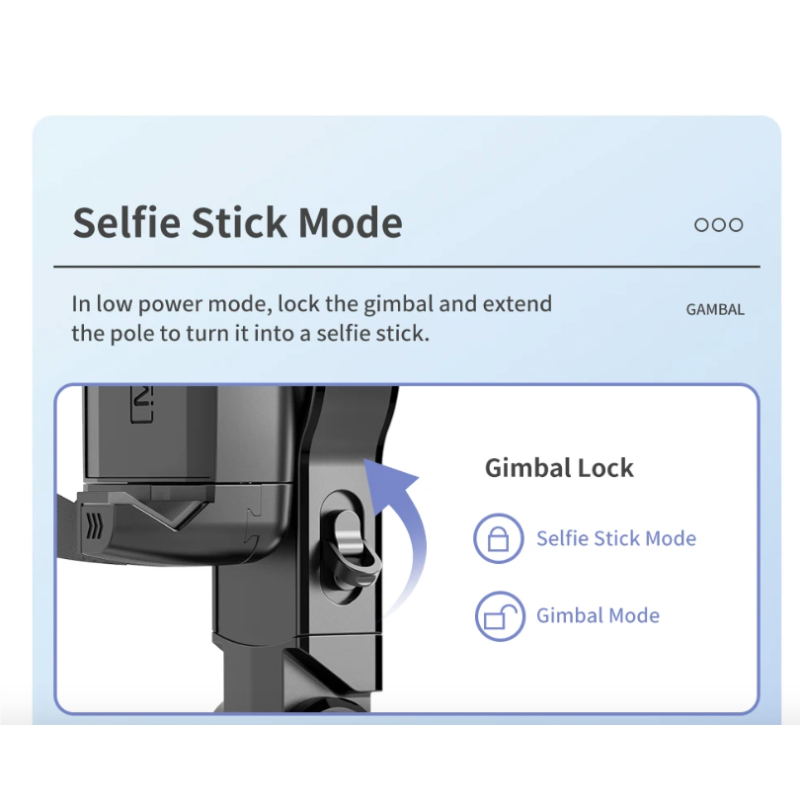 Q18 Selfie Stick mit 360 Grad Drehung Gimbal Stabilisator Intelligentes Tracking Fotografie Zubehör