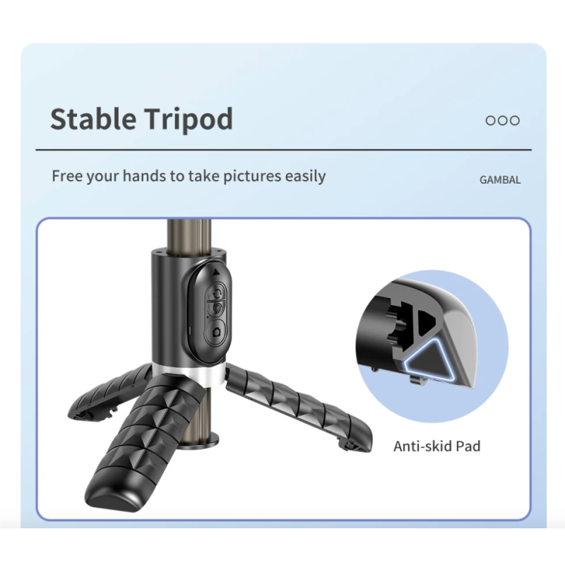 Q18 Selfie Stick mit 360 Grad Drehung Gimbal Stabilisator Intelligentes Tracking Fotografie Zubehör