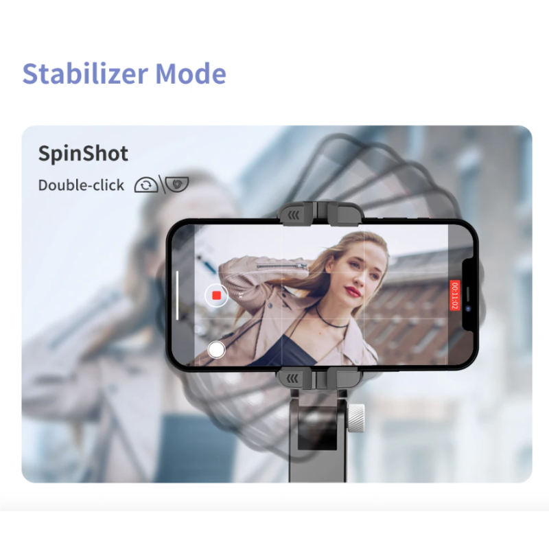 Q18 Selfie Stick mit 360 Grad Drehung Gimbal Stabilisator Intelligentes Tracking Fotografie Zubehör