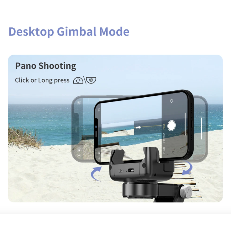 Q18 Selfie Stick mit 360 Grad Drehung Gimbal Stabilisator Intelligentes Tracking Fotografie Zubehör